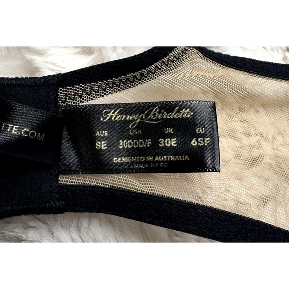 Honey Birdette CHHAYA🐍🖤 Gold and Black Snake Bra 30DDD - Picture 5 of 5